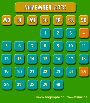 ffnungszeiten November