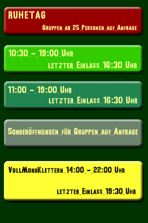 Öffnungszeiten Kletterwald Wetzlar